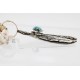 12kt Gold Filled and .925 Sterling Silver Handmade KOKOPELI Certified Authentic Navajo Turquoise Native American Necklace 371004026048