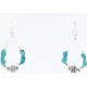 Certified Authentic Navajo .925 Sterling Silver Hooks Natural Turquoise Native American Earrings 390824699868