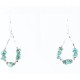Certified Authentic Navajo .925 Sterling Silver Hooks Natural Turquoise Native American Earrings 390824673586