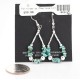 Certified Authentic Navajo .925 Sterling Silver Hooks Natural Turquoise Native American Earrings 390824673586