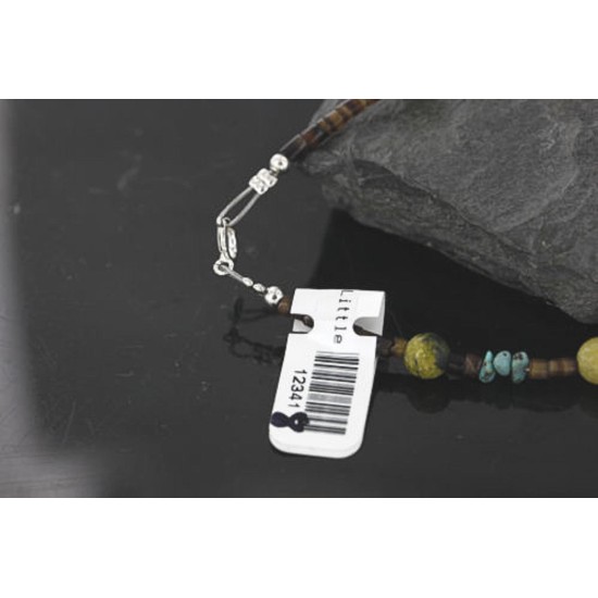 Certified Authentic Navajo .925 Sterling Silver Natural Turquoise and Jasper Native American Bracelet 390738745263