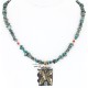 12kt Gold Filled and .925 Sterling Silver Handmade Butterfly Certified Authentic Navajo Turquoise Native American Necklace 371064230099