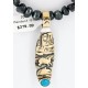 $630 12kt Gold Filled .925 Sterling Silver Handmade Pendant Handmade Clasp Storyteller Certified Authentic Navajo Native American Necklace 371038561842