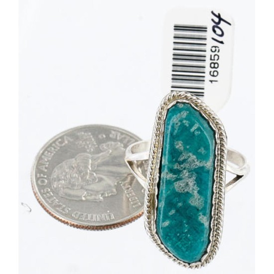 Handmade Certified Authentic Navajo .925 Sterling Silver Natural Turquoise Native American Ring  390837176495