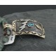$640 .925 Sterling Silver and 12kt Gold Filled Handmade Modern Design Certified Authentic Navajo Turquoise Native American Necklace 390722707201