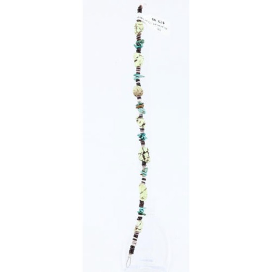 Certified Authentic Navajo .925 Sterling Silver Turquoise and Gaspeite Native American Bracelet 390817668585