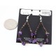 Certified Authentic Navajo .925 Sterling Silver Hooks Natural AMETHYST Hoop Native American Earrings 371008637999 Certified Authentic Navajo .925 Sterling Silver Hooks Natural AMETHYST Hoop Native American Earrings 371008637999
