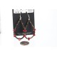 Certified Authentic Navajo .925 Sterling Silver Hooks Natural Coral Heishi Native American Earrings 390753803371