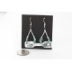 Certified Authentic Navajo .925 Sterling Silver Hooks Natural Turquoise Native American Earrings 371051294270