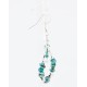 Certified Authentic Navajo .925 Sterling Silver Hooks Natural Turquoise Native American Earrings 390835943759