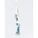 Certified Authentic Navajo .925 Sterling Silver Hooks Natural Turquoise Amethyst Native American Earrings 390828658048