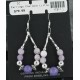 Certified Authentic Navajo .925 Sterling Silver Hooks Natural Quartz Sugilite Native American Earrings 370967653029