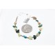 Certified Authentic Navajo .925 Sterling Silver Turquoise and GASPEITE Native American Bracelet 371009395020