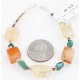 Certified Authentic Navajo .925 Sterling Silver Turquoise CARNELIAN Native American Bracelet 390788758784