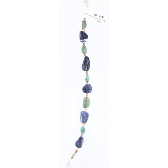 Certified Authentic Navajo .925 Sterling Silver Turquoise and LAPIS Native American Bracelet 390804327699