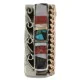 Navajo .925 Sterling Silver Handmade Inlaid Natural Black Onyx Mother of Pearl Spiny Oyster Turquoise Native American Nickel Brass Copper Money Clip 91001-11 Navajo .925 Sterling Silver Handmade Inlaid Natural Black Onyx Mother of Pearl Spiny Oyster Turquoise Native American Nickel Brass Copper Money Clip 91001-11