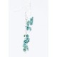Certified Authentic Navajo .925 Sterling Silver Hooks and Turquoise Native American Earrings 390820231569