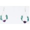 Certified Authentic Navajo .925 Sterling Silver Hooks Turquoise and Purple Jade Native American Earrings 390822695594 Certified Authentic Navajo .925 Sterling Silver Hooks Turquoise and Purple Jade Native American Earrings 390822695594