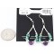 Certified Authentic Navajo .925 Sterling Silver Hooks Turquoise and Purple Jade Native American Earrings 390822695594 Certified Authentic Navajo .925 Sterling Silver Hooks Turquoise and Purple Jade Native American Earrings 390822695594