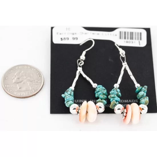 Navajo .925 Sterling Silver Hooks Natural Turquoise Spiny Oyster Native American Earrings 390815295438 Navajo .925 Sterling Silver Hooks Natural Turquoise Spiny Oyster Native American Earrings 390815295438