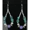 Navajo .925 Sterling Silver Hooks Natural Turquoise Sugilite Native American Earrings 370959390449 Navajo .925 Sterling Silver Hooks Natural Turquoise Sugilite Native American Earrings 370959390449