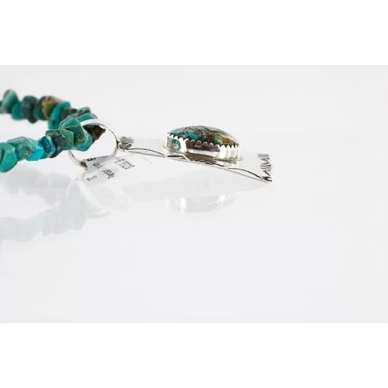 .925 Sterling Silver Handmade Navajo Turquoise Necklace 371011795685 .925 Sterling Silver Handmade Navajo Turquoise Necklace 371011795685