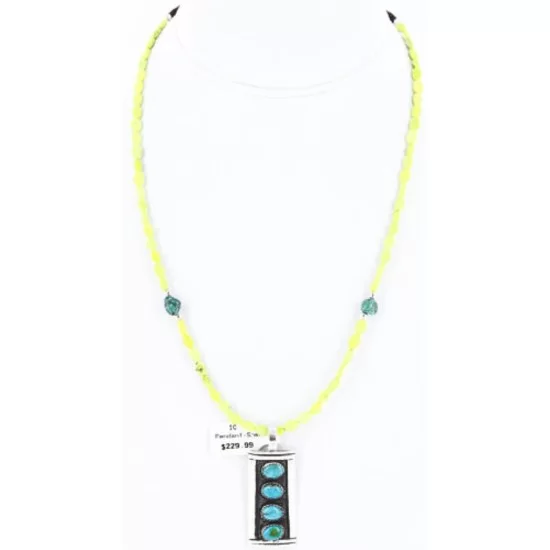 .925 Sterling Silver Handmade Navajo Turquoise Necklace 390783971748 .925 Sterling Silver Handmade Navajo Turquoise Necklace 390783971748