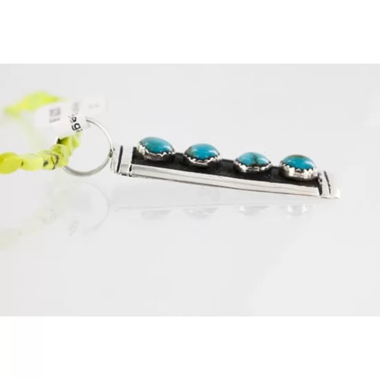 .925 Sterling Silver Handmade Navajo Turquoise Necklace 390783971748 .925 Sterling Silver Handmade Navajo Turquoise Necklace 390783971748
