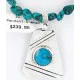 .925 Silver Handmade Navajo Turquoise Necklace 390792605841 .925 Silver Handmade Navajo Turquoise Necklace 390792605841