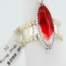.925 Sterling Silver 12kt Gold Filled Handmade Navajo Natural Spiny Oyster Native American Ring 370985530819