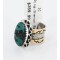 .925 Sterling Silver 12kt Gold Filled Handmade Certified Authentic Navajo Turquoise Native American Ring  371034162033