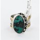 .925 Sterling Silver 12kt Gold Filled Handmade Certified Authentic Navajo Turquoise Native American Ring  371034162033