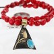 .925 Sterling Silver 12kt Gold Filled Handmade ROSE Certified Authentic Navajo Turquoise Native American Necklace 390759742969