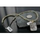 .925 Sterling Silver and 12kt Gold Filled Handmade Bear Certified Authentic Navajo Native American Necklace 390728936206