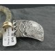 .925 Sterling Silver and 12kt Gold Filled Handmade Bear Certified Authentic Navajo Native American Necklace 390728936206
