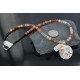 .925 Sterling Silver and 12kt Gold Filled Handmade Bear Certified Authentic Navajo Turquoise Native American Necklace 370923107945