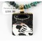 .925 Sterling Silver and 12kt Gold Filled Handmade Bear Certified Authentic Navajo Turquoise Native American Necklace 371060618375