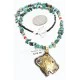 .925 Sterling Silver and 12kt Gold Filled HANDMADE Bear Navajo Turquoise Native American Necklace 371102943360 .925 Sterling Silver and 12kt Gold Filled HANDMADE Bear Navajo Turquoise Native American Necklace 371102943360