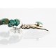 .925 Sterling Silver and 12kt Gold Filled Handmade Bear Certified Authentic Navajo Turquoise Native American Necklace 390810467880