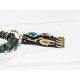 .925 Sterling Silver and 12kt Gold Filled Handmade Bear Certified Authentic Navajo Turquoise Native American Necklace 390824418376