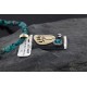 .925 Sterling Silver and 12kt Gold Filled Handmade Bear Claw Certified Authentic Navajo Turquoise Native American Necklace 390743202664 .925 Sterling Silver and 12kt Gold Filled Handmade Bear Claw Certified Authentic Navajo Turquoise Native American Necklace 390743202664