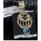 .925 Sterling Silver and 12kt Gold Filled Handmade Bear Claw Certified Authentic Navajo Turquoise Native American Necklace 390744504498