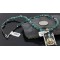 .925 Sterling Silver and 12kt Gold Filled Handmade Bear Paw Certified Authentic Navajo Turquoise Native American Necklace 370980155714
