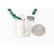 .925 Sterling Silver and 12kt Gold Filled Handmade Bear PAW Certified Authentic Navajo Turquoise Native American Necklace 371018717195
