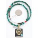 .925 Sterling Silver and 12kt Gold Filled Handmade Bear PAW Certified Authentic Navajo Turquoise Native American Necklace 371018717195