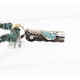 .925 Sterling Silver and 12kt Gold Filled Handmade Certified Authentic Chief Head Navajo Turquoise Native American Necklace 371058158231