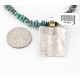 .925 Sterling Silver and 12kt Gold Filled Handmade Certified Authentic Chief Head Navajo Turquoise Native American Necklace 371058158231