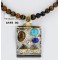 .925 Sterling Silver and 12kt Gold Filled HANDMADE Certified Authentic MULTICOLOR Navajo Turquoise and Tigers Eye Native American Necklace 390886412307