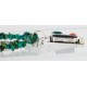 .925 Sterling Silver and 12kt Gold Filled HANDMADE Certified Authentic Multicolor Navajo Turquoise, Malachite and Onyx Native American Necklace 371103193640