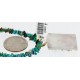 .925 Sterling Silver and 12kt Gold Filled HANDMADE Certified Authentic Multicolor Navajo Turquoise, Malachite and Onyx Native American Necklace 371103193640